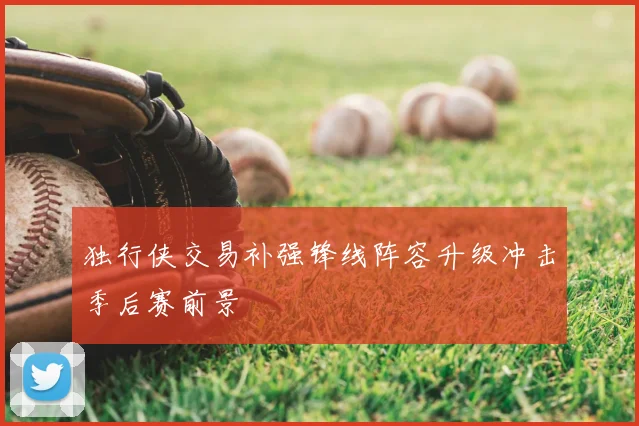 独行侠交易补强锋线阵容升级冲击季后赛前景